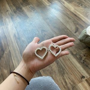 Cute heart shaped earrings